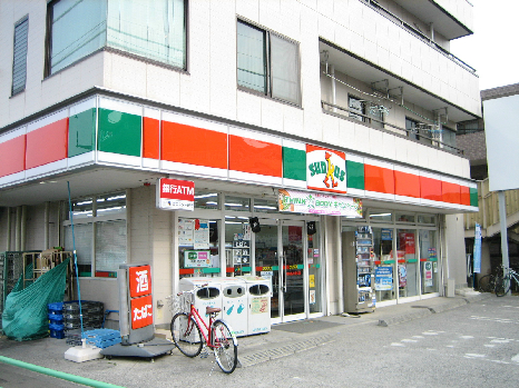 コンビ二：サンクス 調布品川通り店　20m