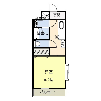 その他：間取り　※中部屋の為出窓ありません