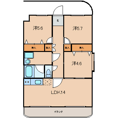 青葉ハイツ4 間取り