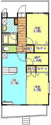 エレガントライフⅥ 間取り