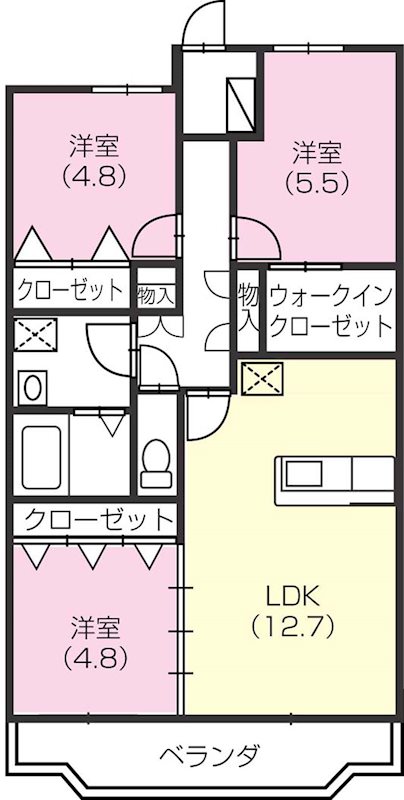 エスプリⅢ 間取り