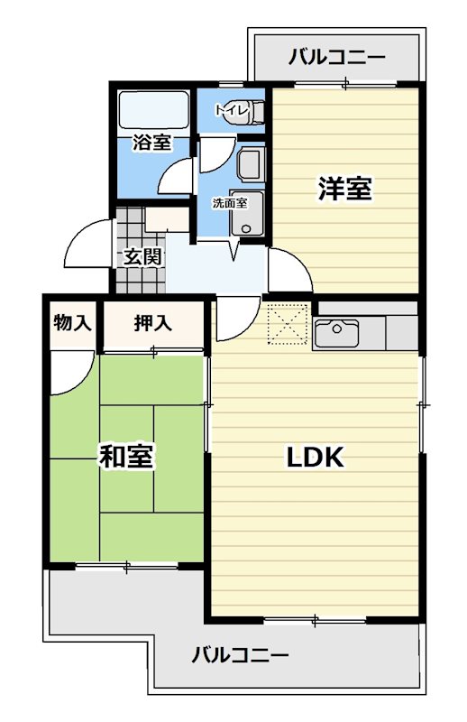 ハピネスⅢ 間取り